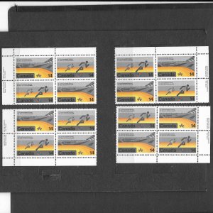 CANADA-1978,Sc#759-60, MNH, MATCHED SET OF FOUR.  COMMONWEALTH GAMES-RUNNING.