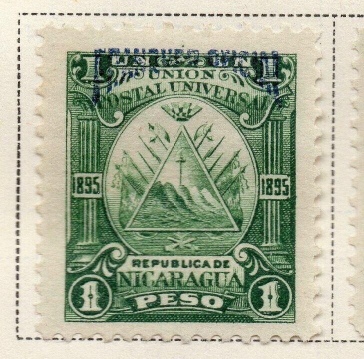 Nicaragua 1895 Early Issue Fine Mint Hinged 1P. Official Optd 323743