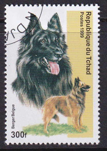 Chad (2000) #845B used; Belgian Shepherd