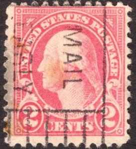 1926, US 2c, George Washington, Used faded, Sc 634