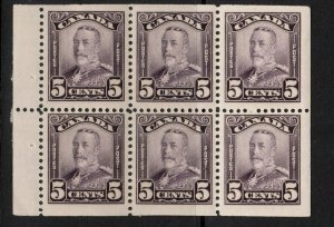 Canada #153a Very Fine Never Hinged Booklet Pane