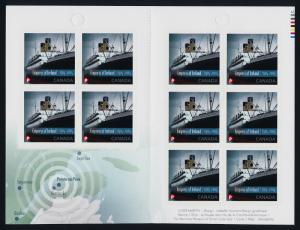 Canada 2747a Booklet MNH Empress of Ireland, Ship