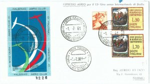 70962 - POSTAL HISTORY - AVIATION: 13th Air Tour SICILIA # 00771 1961-