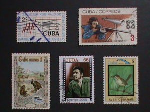 ​CUBA- 5 VERY OLD CUBA STAMPS FANCY CANCEL VERY FINE WE SHIP TO WORLDWIDE