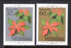 Micronesia 234-235 Christmas Poinsettias MNH VF
