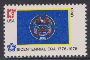 1677 Utah State Flag MNH single