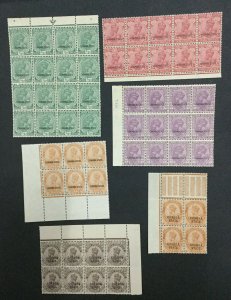 MOMEN: INDIA CHAMBA SG # 21 BLOCKS MINT OG NH LOT #198489-6044