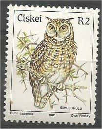 CISKEI, 1981, MNH R2, Birds, Scott 27