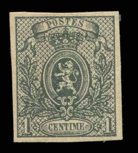 BELGIUM Sc #23 Mint Hinged 4 Margins Very Fine