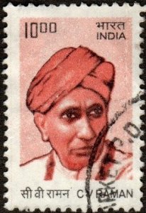 India 2284 - Used - 10r C.V. Raman (Nobel in Physics) (2009) (cv $0.60)