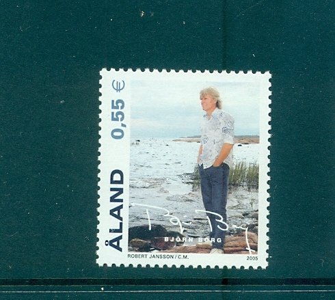 Aland - Sc# 236. 2005 Bjorn Borg. MNH $1.10.