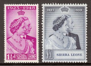 Sierra Leone - Scott #188-189 - MH - SCV $24.75