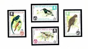 Seychelles 357-60 MNH 1976 Birds