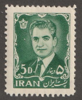 Persia Stamp, Scott# 1209, mint never hinged, 5d, green color, #L-175