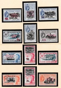 Sierra Leone # 251-256, C8-13,  Surcharges, Mint NH, 1/2 Cat.
