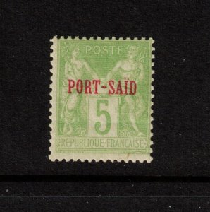 France Offices in Egypt, Port Said Sc 5 MNH issue of 1899 -1900