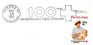 US SPECIAL PICTORIAL POSTMARK COVER 100 YEARS OF THE AMERICAN RED CROSS SHEPEX