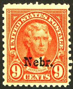 U.S. #678 MINT OG LH