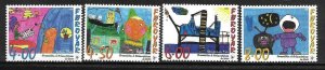 2000    FAROE ISLANDS  -  SG. 394 / 397  -  STAMPIN THE FUTURE  -    MNH