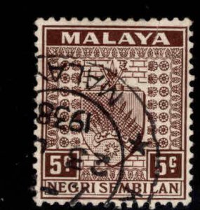 MALAYA Negri Sembilan Scott 24 Used coat of Arms stamp