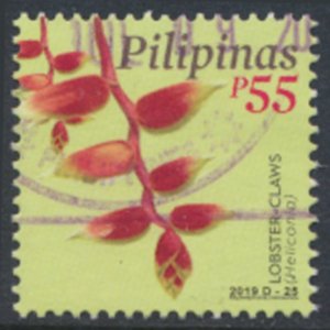 Philippines  55p  2019  Used Flower Lobster Claw    see details & scan