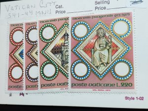 Vatican Scott #541-44 Mint Never Hinged