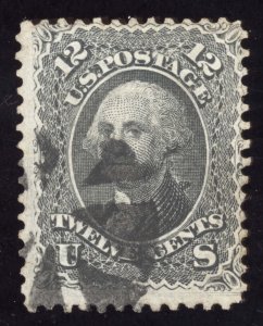 US Scott 69 Used 12c black George Washington Lot F065 bhmstamps