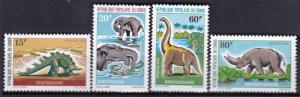 1970 Congo Peoples Republic Scott 229-232 Prehistoric Fauna MNH