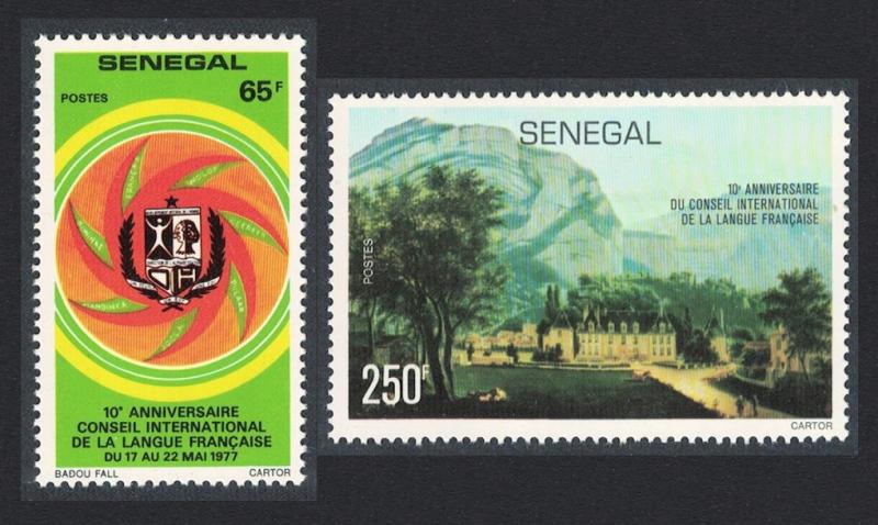 Senegal 10th Anniversary of International French Language Council 2v SG#633-634