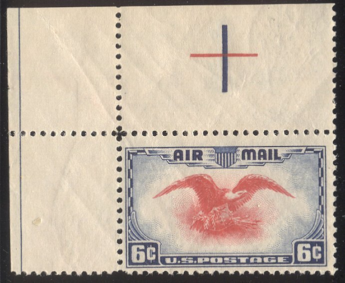 U.S. #C23c Mint NH w/ Cert - 1938 6c Ultra & Carmine
