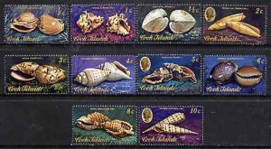 COOK ISLANDS - 1974 - Sea Shells,  Low Values - Perf 10v Set - Mint Never Hinged