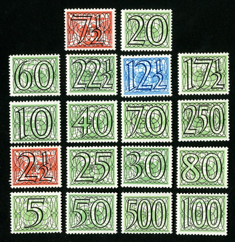 Netherlands Stamps # 226-43 VF OG NH Catalog Value $130.85