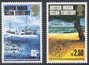 British Indian Ocean Territory Scott #'s 57 - 58 MNH