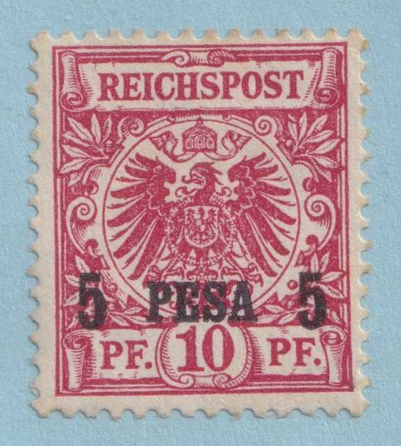 GERMAN EAST AFRICA 3  MINT LIGHTLY HINGED OG * TONED PERFS - VERY FINE!