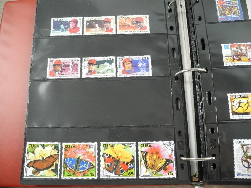 CUBA(2002-2008), Stamp Collection in stock pages(Kenmore binder)