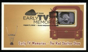 US 4414c Early TV Memories The Red Skelton Show UA Fleetwood cachet FDC DP