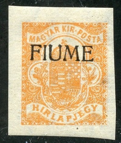 Fiume Scott P1 Unused F-VFHOG - 1918 Newspaper Stamp - SCV $4.75