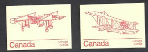 Canada SCOTT BK 74l  2 x BOOKLET VARIETIES VF MINT NH BS21151