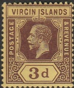 British Virgin Islands, #42 Unused  From 1913