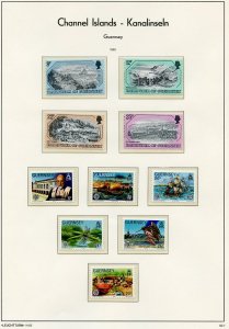 Channel Islands Collection on 58 pages -Guernsey and Alderney-SCV $415.00