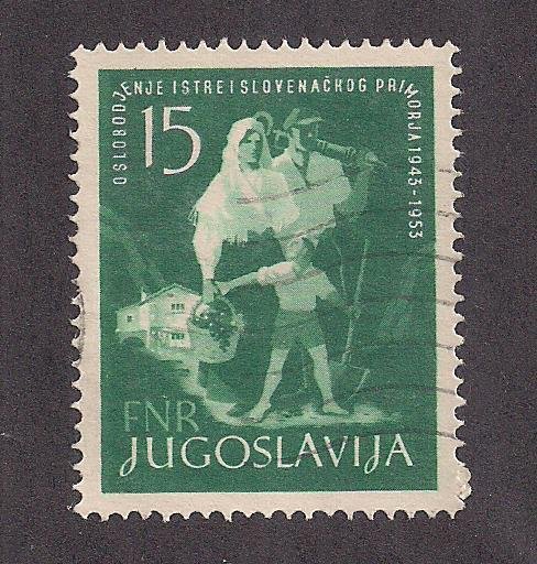YUGOSLAVIA SC# 393  FVF/U 1953