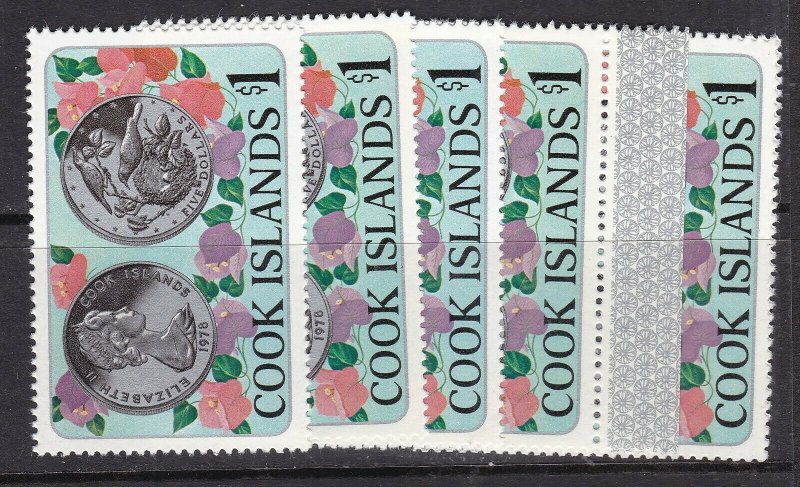 COOK ISLANDS ^^^^^sc# 502  x5  KEY values $$@ lar 2011cook