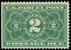 US SCOTT #JQ2, Mint-VF-NH, Natural Straight Edge, Scott Catalog Value, $150.00