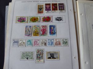 Germany 1971-1980 Stamp Collection on Album Pages