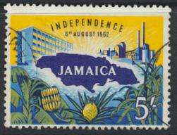 Jamaica SG 196  Used   SC# 184  Independence  see details