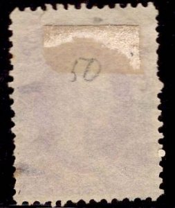 US Stamp #153 24c Purple Scott USED SCV $210. Great color