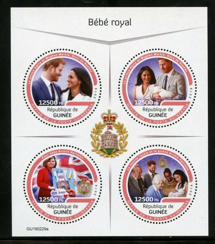 GUINEA 2019 ROYAL BABY ARCHIE  SHEET MINT NEVER HINGED