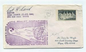 US Naval Ship Cover - USS REDBUD - AUTOGRAPHED - 1970