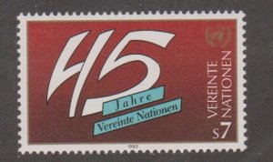 United Nations. - Vienna # 103, UN 45th Anniversary, Mint NH