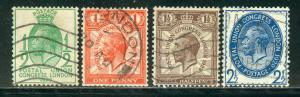 Great Britain Scott # 205 - 208, used